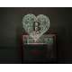 UKANI 3D ALPHABET B Night lamp with 7 color automatic Changing Light For Home bedroom Gift  Cafe Office Valentine Gift  size (3 inch )