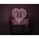 UKANI 3D ALPHABET B Night lamp with 7 color automatic Changing Light For Home bedroom Gift  Cafe Office Valentine Gift  size (3 inch )
