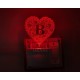 UKANI 3D ALPHABET B Night lamp with 7 color automatic Changing Light For Home bedroom Gift  Cafe Office Valentine Gift  size (3 inch )