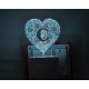 UKANI 3D  ALPHABET C Night lamp with 7 color automatic Changing Light For Home bedroom Gift  Cafe Office Valentine Gift  size (3 inch )