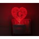 UKANI 3D  ALPHABET G Night lamp with 7 color automatic Changing Light For Home bedroom Gift  Cafe Office Valentine Gift  size (3 inch )