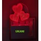 UKANI 3D I Love You Heart  Night lamp with 7 color automatic Changing Light For Home bedroom Gift  Cafe Office Valentine Gift  size (3 inch )