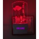 UKANI 3D Mom & Dad Night lamp with 7 color automatic Changing Light For Home bedroom Gift  Cafe Office Valentine Gift  size (3 inch )