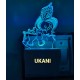 UKANI 3D Lord Krishna  Night lamp with 7 color automatic Changing Light For Home bedroom Gift  Cafe Office Valentine Gift  size (3 inch )