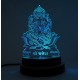 UKANI 3D USB GANESHJI  Night Lamp for Car/Office/Desktop/Gift/Table Top 7 Color Change Light Size 3 Inch