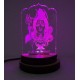 UKANI 3D USB Shivji / Bhlenath / Shiv Shankar Night Lamp for Car/Office/Desktop/Gift/Table Top 7 Color Change Light 