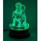 UKANI 3D USB Shree Hanumanji Maharaj  / Bajarang bali Night Lamp for Car/Office/Desktop/Gift/Table Top 7 Color Change Light 