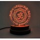UKANI 3D USB Gayatri Mantra Night Lamp for Car/Office/Desktop/Gift/Table Top 7 Color Change Light 