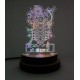 UKANI 3D USB Shreenathji Night Lamp for Car/Office/Desktop/Gift/Table Top 7 Color Change Light Size 3 Inch