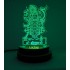 UKANI 3D USB Shreenathji Night Lamp for Car/Office/Desktop/Gift/Table Top 7 Color Change Light Size 3 Inch