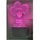 UKANI  3D Customize Name Lamp 3D Happy Birthday Balloon Acrylic Personalized 7 Colour Changing 3D Illusion LED Night Lamp ||Customized Name and Tagline.Perfect Gift for every Occasion /Valentines Day(Multicolour) 