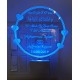 UKANI  3D Customize Name Lamp 3D Round Heart Acrylic Personalized 7 Colour Changing 3D Illusion LED Night Lamp ||Customized Name and Tagline.Perfect Gift for every Occasion /Valentines Day(Multicolour) 