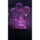 UKANI  3D Customize Name Lamp New 3D Birthday balloon Acrylic Personalized 7 Colour Changing 3D Illusion LED Night Lamp ||Customized Name and Tagline.Perfect Gift for every Occasion /Valentines Day(Multicolour) 
