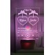 UKANI  3D Customize Name Lamp 3D Music Player Acrylic Personalized 7 Colour Changing 3D Illusion LED Night Lamp ||Customized Name and Tagline.Perfect Gift for every Occasion /Valentines Day(Multicolour) 