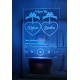 UKANI  3D Customize Name Lamp 3D Music Player Acrylic Personalized 7 Colour Changing 3D Illusion LED Night Lamp ||Customized Name and Tagline.Perfect Gift for every Occasion /Valentines Day(Multicolour) 