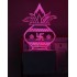 UKANI 3D Pavitra Kalash Night lamp with 7 color automatic Changing Light For Home bedroom Gift  Cafe Office Valentine Gift  size (3 inch )