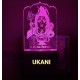 UKANI 3D God Shiva Night lamp with 7 color automatic Changing Light For Home bedroom Gift  Cafe Office Valentine Gift  size (3 inch )