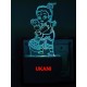 UKANI 3D Standing Bal Krishna with 7 color automatic Changing Light For Home bedroom Gift  Cafe Office Valentine Gift  size (3 inch )