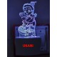 UKANI 3D Standing Bal Krishna with 7 color automatic Changing Light For Home bedroom Gift  Cafe Office Valentine Gift  size (3 inch )