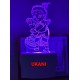 UKANI 3D Standing Bal Krishna with 7 color automatic Changing Light For Home bedroom Gift  Cafe Office Valentine Gift  size (3 inch )