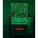 UKANI 3D Good Night Farme with 7 color automatic Changing Light For Home bedroom Gift  Cafe Office Valentine Gift  size (3 inch )