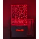 UKANI 3D Good Night Farme with 7 color automatic Changing Light For Home bedroom Gift  Cafe Office Valentine Gift  size (3 inch )