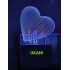 UKANI 3D Love Heart Face with 7 color automatic Changing Light For Home bedroom Gift  Cafe Office Valentine Gift  size (3 inch )