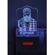 UKANI 3D Guru Nanakji with 7 color automatic Changing Light For Home bedroom Gift  Cafe Office Valentine Gift  size (3 inch )