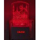 UKANI 3D Makkah Madina New with 7 color automatic Changing Light For Home bedroom Gift  Cafe Office Valentine Gift  size (3 inch )