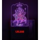 UKANI 3D Shree Amba Mataji with 7 color automatic Changing Light For Home bedroom Gift  Cafe Office Valentine Gift  size (3 inch )