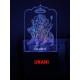 UKANI 3D Shree Amba Mataji with 7 color automatic Changing Light For Home bedroom Gift  Cafe Office Valentine Gift  size (3 inch )