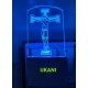UKANI 3D God Jesus Christ with 7 color automatic Changing Light For Home bedroom Gift  Cafe Office Valentine Gift  size (3 inch )