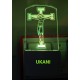 UKANI 3D God Jesus Christ with 7 color automatic Changing Light For Home bedroom Gift  Cafe Office Valentine Gift  size (3 inch )