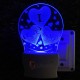 UKANI 3D  I Love You Design with 3 Heart Night lamp with 7 color automatic Changing Light For Home bedroom Gift  Cafe Office Valentine Gift  size (3 inch )