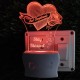 UKANI 3D   Stay Blessed  Night lamp with 7 color automatic Changing Light For Home bedroom Gift  Cafe Office Valentine Gift  size (3 inch )