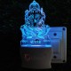 UKANI 3D Ganpati  Night lamp with 7 color automatic Changing Light For Home bedroom Gift  Cafe Office Valentine Gift  size (3 inch )