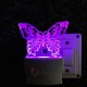 UKANI 3D Butterfly  Night lamp with 7 color automatic Changing Light For Home bedroom Gift  Cafe Office Valentine Gift  size (3 inch )