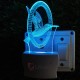 UKANI 3D  Flying  Bird  Night lamp with 7 color automatic Changing Light For Home bedroom Gift  Cafe Office Valentine Gift  size (3 inch )
