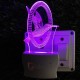 UKANI 3D  Flying  Bird  Night lamp with 7 color automatic Changing Light For Home bedroom Gift  Cafe Office Valentine Gift  size (3 inch )