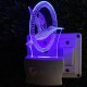 UKANI 3D  Flying  Bird  Night lamp with 7 color automatic Changing Light For Home bedroom Gift  Cafe Office Valentine Gift  size (3 inch )