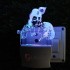 UKANI 3D  Radha Krishna Night lamp with 7 color automatic Changing Light For Home bedroom Gift  Cafe Office Valentine Gift  size (3 inch )