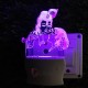 UKANI 3D  Radha Krishna Night lamp with 7 color automatic Changing Light For Home bedroom Gift  Cafe Office Valentine Gift  size (3 inch )