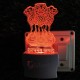 UKANI 3D  Satymev Jayate Night lamp with 7 color automatic Changing Light For Home bedroom Gift  Cafe Office Valentine Gift  size (3 inch )