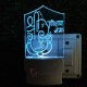 UKANI 3D Ganesha With Name Night lamp with 7 color automatic Changing Light For Home bedroom Gift  Cafe Office Valentine Gift  size (3 inch )