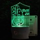 UKANI 3D Ganesha With Name Night lamp with 7 color automatic Changing Light For Home bedroom Gift  Cafe Office Valentine Gift  size (3 inch )