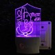 UKANI 3D Ganesha With Name Night lamp with 7 color automatic Changing Light For Home bedroom Gift  Cafe Office Valentine Gift  size (3 inch )