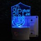 UKANI 3D Ganesha With Name Night lamp with 7 color automatic Changing Light For Home bedroom Gift  Cafe Office Valentine Gift  size (3 inch )