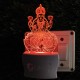 UKANI 3D  Laxmiji Night lamp with 7 color automatic Changing Light For Home bedroom Gift  Cafe Office Valentine Gift  size (3 inch )