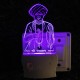 UKANI 3D  Jalaram Bapa Night lamp with 7 color automatic Changing Light For Home bedroom Gift  Cafe Office Valentine Gift  size (3 inch )