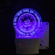 UKANI 3D  Gaytri Mantra lamp with 7 color automatic Changing Light For Home bedroom Gift  Cafe Office Valentine Gift  size (3 inch )